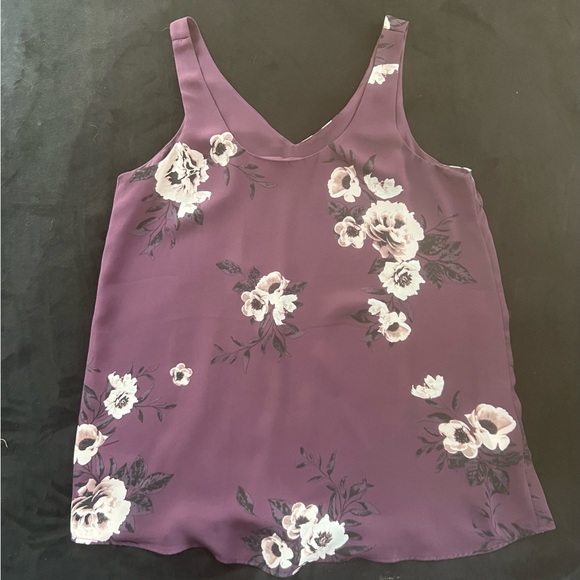 Floral mauve tank ladies - Picture 1 of 3